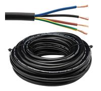Urcianow Câble électrique RVV 4x0.75mm² 10Mètres - 18AWG 300/500V 7,5A pour Systèmes d'Alarme Antivol, Interphone - Fil Souple PVC avec 38 Brins Cuivre Sans Oxygène