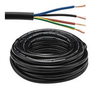 Urcianow Câble électrique RVV 4x0.75mm² 5Mètres - 18AWG 300/500V 7,5A pour Systèmes d'Alarme Antivol, Interphone - Fil Souple PVC avec 38 Brins Cuivre Sans Oxygène