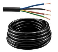 Urcianow Câble électrique RVV 4x0.75mm² 7Mètres 18AWG 300/500V 7,5A pour Systèmes d'Alarme Antivol, Interphone Fil Souple PVC avec 38 Brins Cuivre Sans Oxygène
