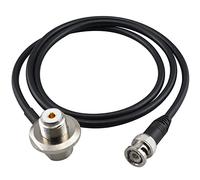 urcianow SO239 Connecteur UHF femelle à angle droit vers BNC mâle avec 1M RG58/U Low-Loss Extension Coaxial Cable