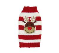 Urd700 Vêtement de Noël en tricot pour grands chiens, chaud et élégant pour l'automne et l'hiver (rouge, XL)