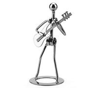 Ure, figurine d'homme dansant jouant de la guitare, figurine de coureur en métal, figurine de musicien steampunk, figurine de musicien, figurine de collection, cadeau de joueur de guitare en fer,