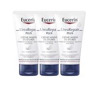 Urea repair plus crème mains | Apaise immédiatement la sécheresse et la rugosité des mains | Adoucit durablement | Renforce la barrière cutanée | Fabriqué en France | Lot de 3x75ML