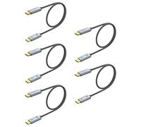 Ureegle Lot de 5 câbles Displayport 8K de 1,4, câble DP vers DP plaqué or (8K @ 60 Hz, 4K @ 144 Hz, 32,4 Gbit/s) compatibles avec PC de jeu, ordinateurs portables, moniteurs, ordinateurs, projecteurs