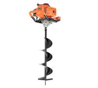 ureggvbu Tarière à essence 71 CC à 2 temps 2300 W - Tarière professionnelle à essence pour sols sableux, forêts, terres agricoles, argile et de nombreuses autres applications dans le gazon