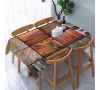 UREJD Nappe en Toile cirée rectangulaire 152x228 cm,Chroniques en Bois, Une Compilation de Divers Motifs de Texture complexes de viei,Nappe en Toile cirée Anti-Taches et imperméable,Polyester Imprimé