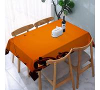 UREJD Nappe en Toile cirée rectangulaire 152x228 cm,Halloween ations, Grunge Spider Web Pumpkins Horror Time of The Year Dolcetto o s,Nappe en Toile cirée Anti-Taches et imperméable,Polyester Imprimé