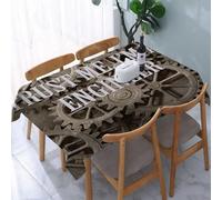 UREJD Nappe en Toile cirée rectangulaire 152x228 cm,Industriel Faites-Moi Confiance, Je suis ingénieur Nouveauté Design Amusant Citat,Nappe en Toile cirée Anti-Taches et imperméable,Polyester Imprimé