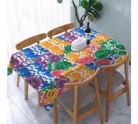 UREJD Nappe en Toile cirée rectangulaire 152x228 cm,Motif vectoriel sans Couture. Piles infinies de jetons de Casino colorés.,Nappe en Toile cirée Anti-Taches et imperméable,Polyester Imprimé