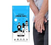 UrencyUrine Sac de collecte d'urine portable 900 , système de fermeture sécurisée, design léger, structure hygiénique, facile à utiliser, entonnoir à large ouverture | Camping Randonnée