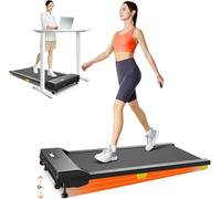 UREVO Tapis de Course Motorisé Inclinable 9% avec Mode HIIT en Un Seul clic, sans Montage et Pliable, Tapis de Marche Silencieux avec Amorti Anti-Choc, Télécommande & Écran LED