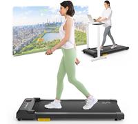 UREVO Tapis de Marche Anti Choc,avec SmartAPP, Tapis de Course 1-6KM, Compact et sans Bruit,Walking Pad Électrique, Petit Tapis Marche Contrôlé par Télécommande ET APP pour Maison et Bureau