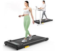 UREVO Tapis de Marche Compact 1-6KM, Tapis de Course Silencieux à Une Touche, Télécommande & Contrôle SmartAPP, Pliable et Léger pour Bureau et Maison, Fitness Quotidien sans Bruit