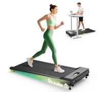 UREVO Tapis de Marche Inclinable avec Double Absorption des Chocs, Walking Pad Compact et Silencieux sous Le Bureau, 9% Inclinaison Tapis de Course pour Maison & Appartement