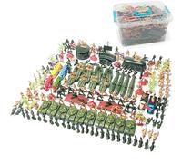 URFEDA 219pcs Ensemble de Jouets Militaires, Jouets de Combat Militaire, avec Soldats et Accessoires de Bataille, Hommes de l'armée Figures d'action Modèles Jouets de l'armée Cadeau pour Enfants