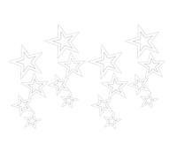 URFEDA 4pcs Stickers de Voiture Étoiles Autocollant de Voiture Réfléchissants Étoiles Vinyle Décoration Autocollant Capot Couverture Autocollants De Voiture pour Voitures Murs Ordinateur Portable