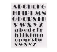 URFEDA 7 Types A-Z Silicone Tampons Transparent Lettre Alphabet Tampon Clear Stamp Tampons Scrapbooking Français Mots Pochoirs de Gaufrage pour Scrapbooking, Fabrication de Cartes et décoration