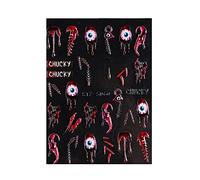 URFEDA Autocollant Ongle Halloween 5D Autocollants Gaufrés Globe Oculaire Toile Daraignée Main Fantôme Citrouille Stickers Nail Art Ongles Auto-Adhésif Autocollants à Ongles DIY Manucure Deco Ongle