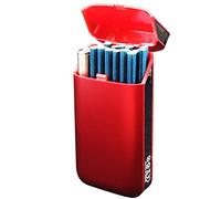 URFEDA Boîte à Cigarettes Étanche en Plastique Portable Petit Étui À Cigarettes avec Fermeture à Rabat Boîte à Cigarettes pour 10 Cigarettes Étui À Cigarettes pour Femme Et Hommes (Noir)