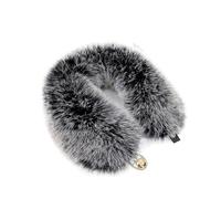 URFEDA Col en Fourrure pour Femmes Écharpe à Col en Fourrure Chaud Hiver, Echarpe Fausse Fourrure Col Capuche Fausse Fourrure Dames Etoles Châle Amovible Chaude D'hiver Artificiel Étole Fourrure