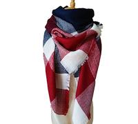 URFEDA Écharpe d'hiver pour femme - Plaid tartan à carreaux - Grande taille - XXL - Emballage à carreaux - Oversize - En cachemire - Longue et douce
