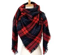 URFEDA Écharpe Femme, Grand Plaid en Laine Longue Carré Écharpe, Rétro Châle en Tricot Femme, Poncho Femme Hiver Chaud en Polaire, Automne Hiver Étole Wraps, Glands Foulard, 140cm X 140cm