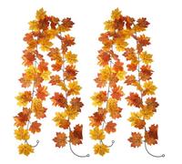 URFEDA Feuille D'érable Polyvalente De Noël | Vignes Décoratives en Soie | Vigne Automnale D'Appel Multirégional