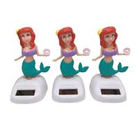 URFEDA Figurine de Secouant La Tête à Solaire, Sirène Figurine Solaire Voiture, Jouet À Énergie Solaire, Ornement de pour Tableau de Bord de Voiture, Solaire Alimenté Décoration de Bureau de Voiture