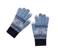 URFEDA Gants chauds pour femme - Gants d'hiver pour écran tactile - Tricotés - Imprimé chevreuil - Sport - Chaud et coupe-vent - Pour hommes et femmes - Pour le cyclisme, la randonnée, l'extérieur