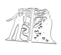 URFEDA Matrice de Découpe, Scrapbooking Dies en Métal, Carte Dinvitation de Mariage Dentelle Matrices de Découpage, Pochoirs de Découpe pour Gaufrage pour Cartes de Vœux, Albums Photo, Invitations