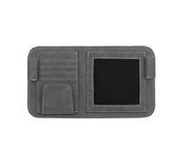 URFEDA Organisateur de pare-soleil de voiture en cuir - Sac de rangement pour pare-soleil - Sac CD - Porte-cartes - Organiseur multifonction - Accessoire de voiture universel
