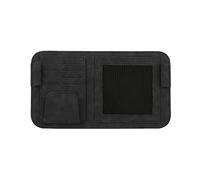 URFEDA Organisateur de pare-soleil de voiture en cuir - Sac de rangement pour pare-soleil - Sac CD - Porte-cartes - Organiseur multifonction - Accessoire de voiture universel