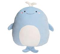 URFEDA Peluche baleine en peluche, motif baleine kawaii, coussin en peluche, 40 cm, doux, coussin décoratif, cadeau pour les enfants