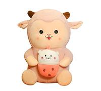 URFEDA Peluche en forme de mouton - Peluche douce - Jouet en peluche - Joli mouton - Coussin en peluche - Coussin de canapé - Cadeau pour filles, garçons, adultes, enfants