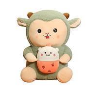 URFEDA Peluche en forme de mouton - Peluche douce - Jouet en peluche - Joli mouton - Coussin en peluche - Coussin de canapé - Cadeau pour filles, garçons, adultes, enfants