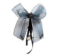 URFEDA Pinces à cheveux pour filles, pinces à cheveux en tissu, pinces à cheveux françaises pour femmes, pinces à cheveux avec nœuds, épingle à cheveux en satin avec nœud, accessoires de cheveux