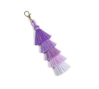 URFEDA Porte-clés de voiture pour femmes bohème, pendentif pompon bohème, porte-clés porte-clés à la mode accessoires faits à la main pour femmes filles cadeau sac à main sac voiture décoration