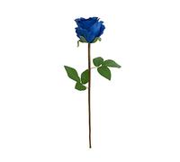 URFEDA Roses Artificielles, 15.75'' Fausse Rose à Longue Tige Réaliste Roses Artificielles Soie pour Bouquet de Mariage Arrangements Floraux, Décoration de Pièce Maîtresse de Fête à La Maison (Bleu)