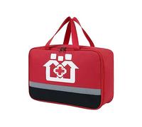 URFEDA Sac De Premiers Secours Vide Rouge, Trousse De Premier Secours Voyage, Pochette Pharmacie Sac à Main, éTanche Sac De MéDecine Portable pour Le Camping, La RandonnéE Et La ExtéRieur,