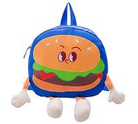 URFEDA Sacs à dos enfant, Dessin animé peluche Hamburger Cartable, Cartable Scolaire Maternelle Préscolaire Bagages Tout-Petits Sac à Dos, Cadeaux Enfants, Mini Sac Dès 18 mois enfants Filles garçon