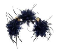 URFEDA Serre-tête pour femme - Avec plumes - Style années 1920 - Pour le thé, l'église - Style vintage - Pour Halloween, carnaval