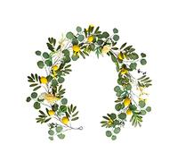 URFEDA Vigne Artificielle Suspendue Fausse Vigne de Fleurs de Citronnier Plantes 1.9m Guirlande Faux Vignes Plante Suspendue Feuilles pour Mariage Fête Jardin Murale Décoration
