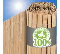 UrFence Ton Oasis : 110x600 Brise Vue Bambou Balcon - Panneau Naturel Exterieur Terrasse Jardin - Occultant Coupe Vent Canisse Cloture Separation Cache Soleil Roseau Mur Terrasse Deco Outdoor