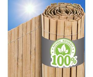 UrFence Ton Oasis : 110x600 Brise Vue Bambou Balcon - Panneau Naturel Exterieur Terrasse Jardin - Occultant Coupe Vent Canisse Cloture Separation Cache Soleil Roseau Mur Terrasse Deco Outdoor