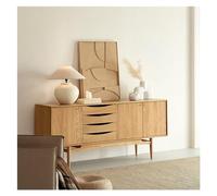 URGDWEKJY Buffet en bois massif - Buffet rétro en bois massif avec tiroirs (B)
