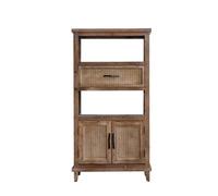 URGDWEKJY Buffet rétro en bois massif vieilli pour la maison, le salon, le rangement, le style industriel, B&B, buffet d'entrée