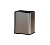 URGDWEKJY Lndoor Poubelle carrée double couche en acier inoxydable de style nordique simple pour bureau, salon, chambre à coucher, cuisine (C, 10 L)
