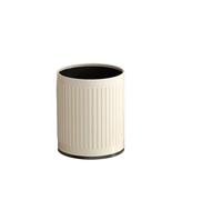 URGDWEKJY Lndoor Poubelle simple style crème pour cuisine, chambre à coucher et salon Poubelle ouverte double couche tendance 10 l (B, 10 l)