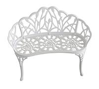 URGDWEKJY Meuble d'entrée d'extérieur en fonte d'aluminium - Banc de jardin, balcon, chaise d'extérieur - Chaise de parc - Chaise de repos double adaptée pour cour, jardin, pelouse (B)