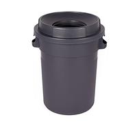 URGDWEKJY Poubelle de recyclage ronde avec couvercle - Poubelle de recyclage en plastique épais - 75 litres - Pour intérieur et extérieur (120 L, A)